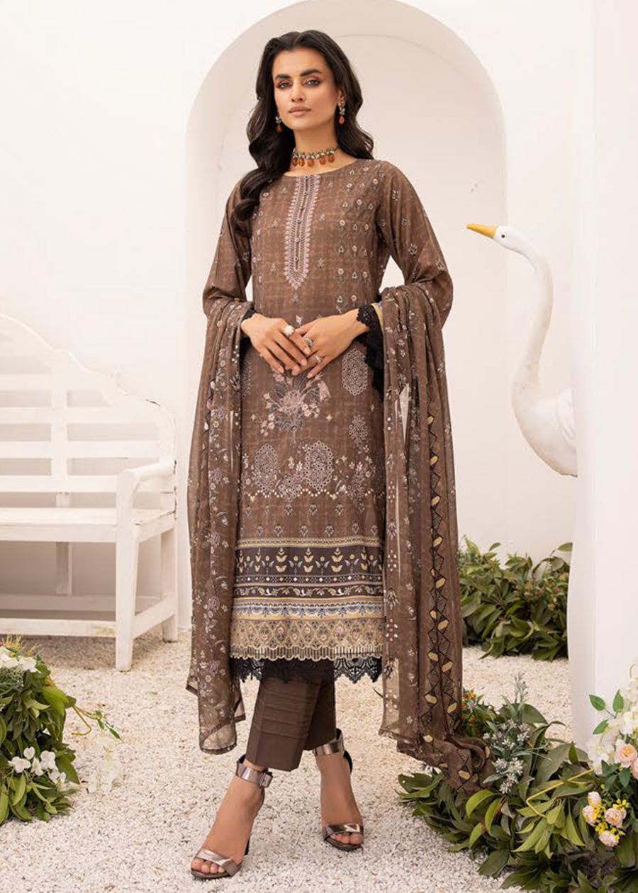 ZARTAJ DIGITAL PRINT EMBROIDERED D-560