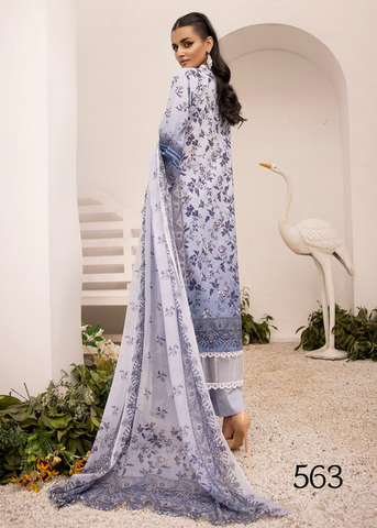 ZARTAJ DIGITAL PRINT EMBROIDERED D-563