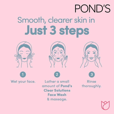PONDS  CLEAR SOLUTIONS FACIAL SCRUB 100G