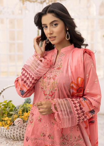 HEER BY SHAISTA DIGITAL PRIN EMBROIDERED D-643