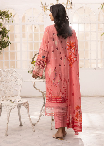 HEER BY SHAISTA DIGITAL PRIN EMBROIDERED D-643