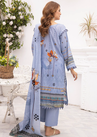 HEER BY SHAISTA DIGITAL PRIN EMBROIDERED D-645