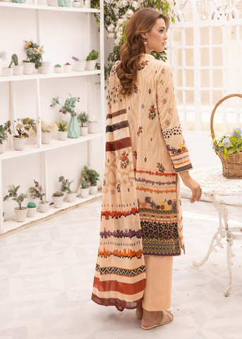 HEER BY SHAISTA DIGITAL PRIN EMBROIDERED D-647