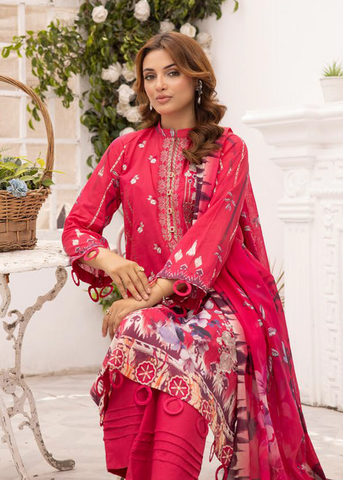 HEER BY SHAISTA DIGITAL PRIN EMBROIDERED D-648