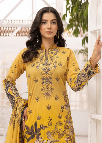 HEER BY SHAISTA DIGITAL PRIN EMBROIDERED D-649