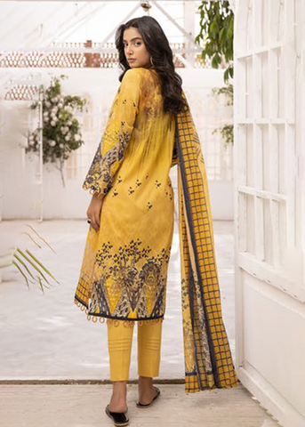 HEER BY SHAISTA DIGITAL PRIN EMBROIDERED D-649