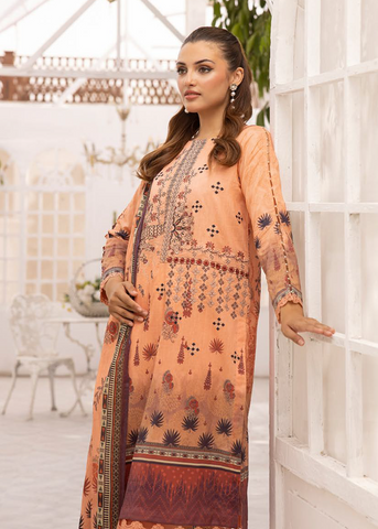 HEER BY SHAISTA DIGITAL PRIN EMBROIDERED D-650