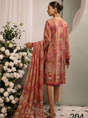 HUMA BY SHAISTA EMBROIDERED VISCOSE D-204