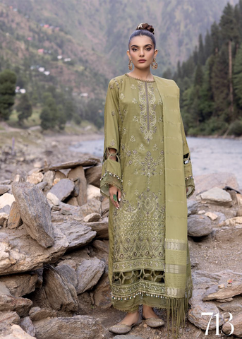 SHAISTA EXECTIVE VISCOSE EMBROIDERED COLLECTION D-713