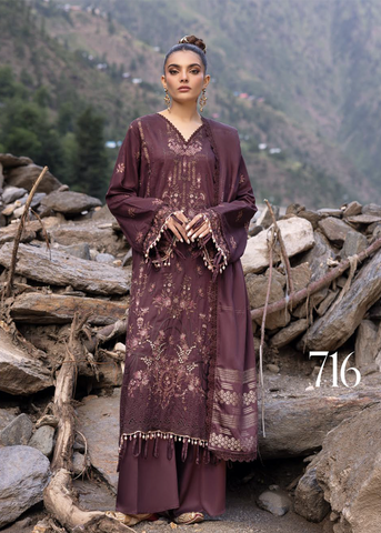 SHAISTA EXECTIVE VISCOSE EMBROIDERED COLLECTION D-716
