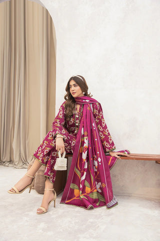 MEERAK BY FORBIDDEN FLOWERS D-03-CRIMSON BLOOM