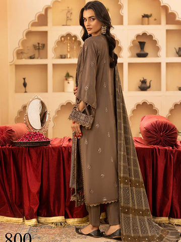 SHAISTA PEACH EMBROIDERED COLLECTION D-789