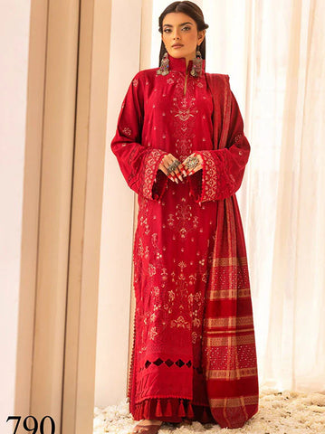 SHAISTA PEACH EMBROIDERED COLLECTION D-790