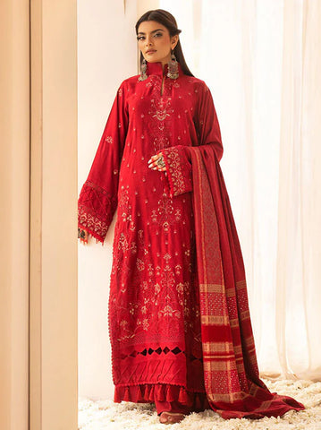 SHAISTA PEACH EMBROIDERED COLLECTION D-790