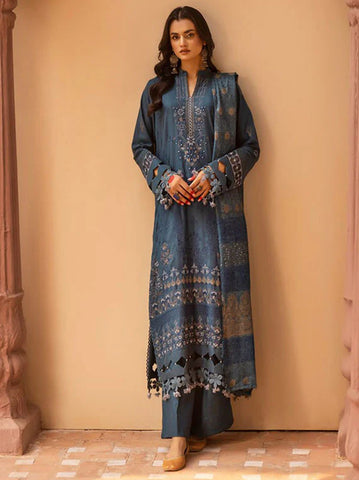 SHAISTA PEACH EMBROIDERED COLLECTION D-791
