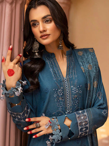 SHAISTA PEACH EMBROIDERED COLLECTION D-791