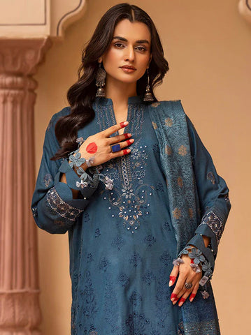 SHAISTA PEACH EMBROIDERED COLLECTION D-791