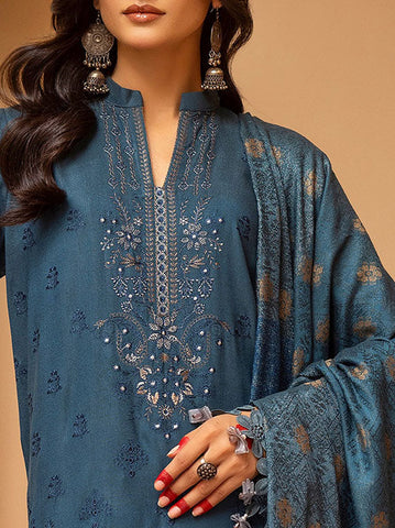 SHAISTA PEACH EMBROIDERED COLLECTION D-791