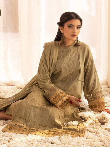 SHAISTA PEACH EMBROIDERED COLLECTION D-794