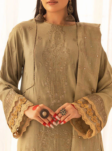 SHAISTA PEACH EMBROIDERED COLLECTION D-794