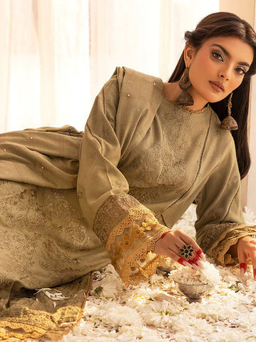 SHAISTA PEACH EMBROIDERED COLLECTION D-794