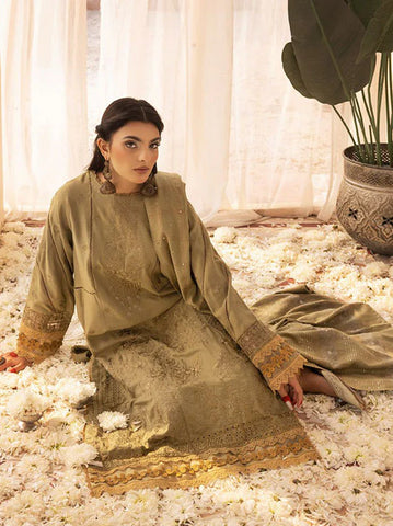SHAISTA PEACH EMBROIDERED COLLECTION D-794