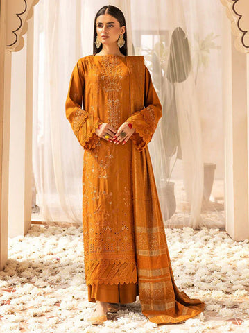 SHAISTA PEACH EMBROIDERED COLLECTION D-795