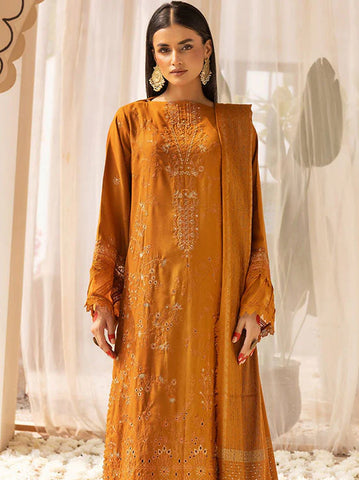 SHAISTA PEACH EMBROIDERED COLLECTION D-795