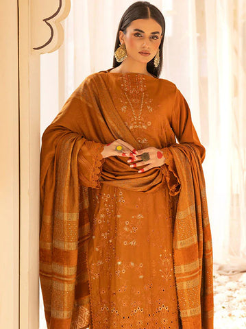 SHAISTA PEACH EMBROIDERED COLLECTION D-795