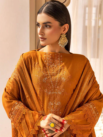 SHAISTA PEACH EMBROIDERED COLLECTION D-795