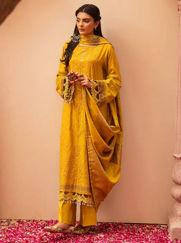 SHAISTA PEACH EMBROIDERED COLLECTION D-799