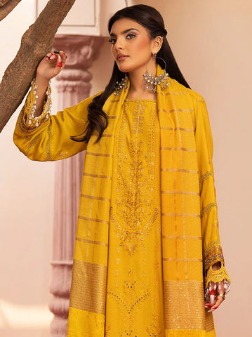 SHAISTA PEACH EMBROIDERED COLLECTION D-799