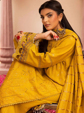 SHAISTA PEACH EMBROIDERED COLLECTION D-799