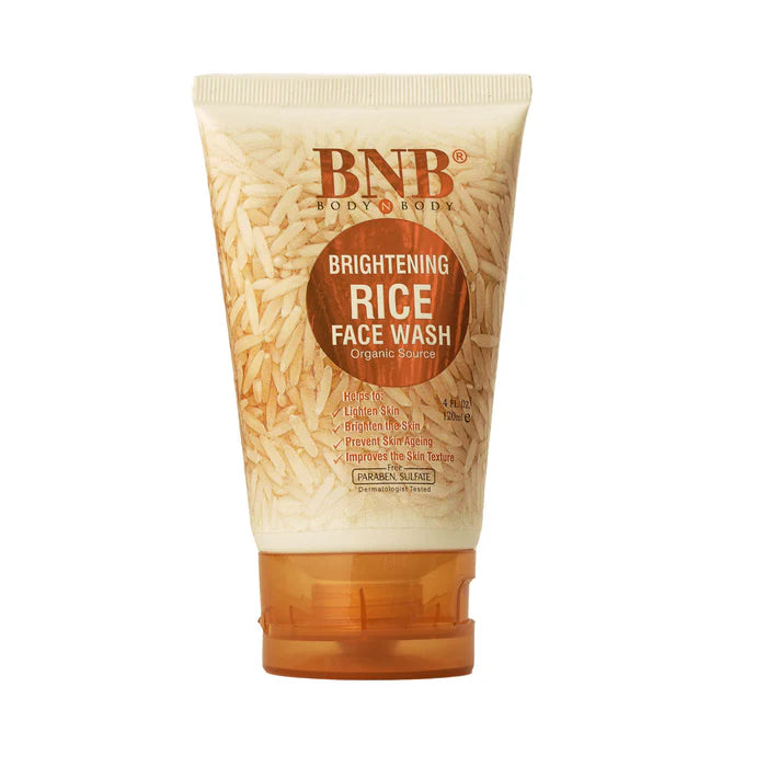 BNB BRIGHTENING RICE FACE WASH ORGANIC SOURECE 120ML