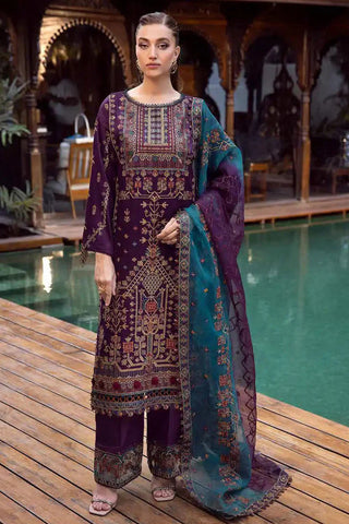 MUSCARI SATIN EMBROIDERED COLLECTION -MSEC-882