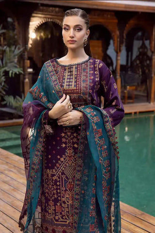 MUSCARI SATIN EMBROIDERED COLLECTION -MSEC-882