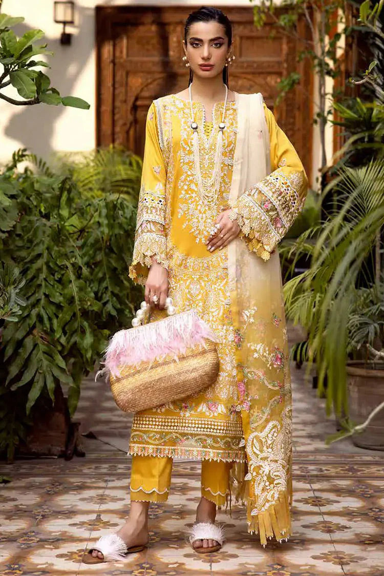 MUSCARI SATIN EMBROIDERED COLLECTION -MSEC-885