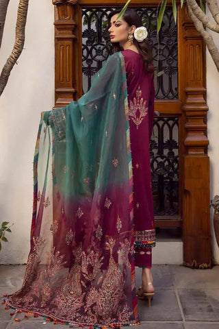 MUSCARI SATIN EMBROIDERED COLLECTION -MSEC-887