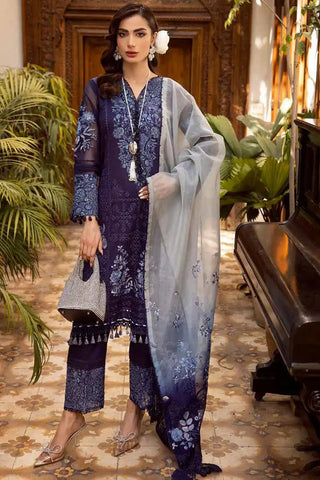 MUSCARI SATIN EMBROIDERED COLLECTION -MSEC-888