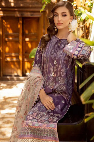 MUSCARI SATIN EMBROIDERED COLLECTION -MSEC-889