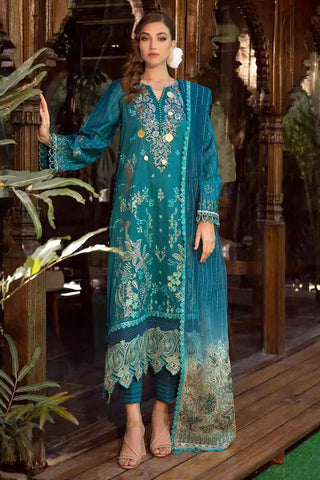 MUSCARI SATIN EMBROIDERED COLLECTION -MSEC-890