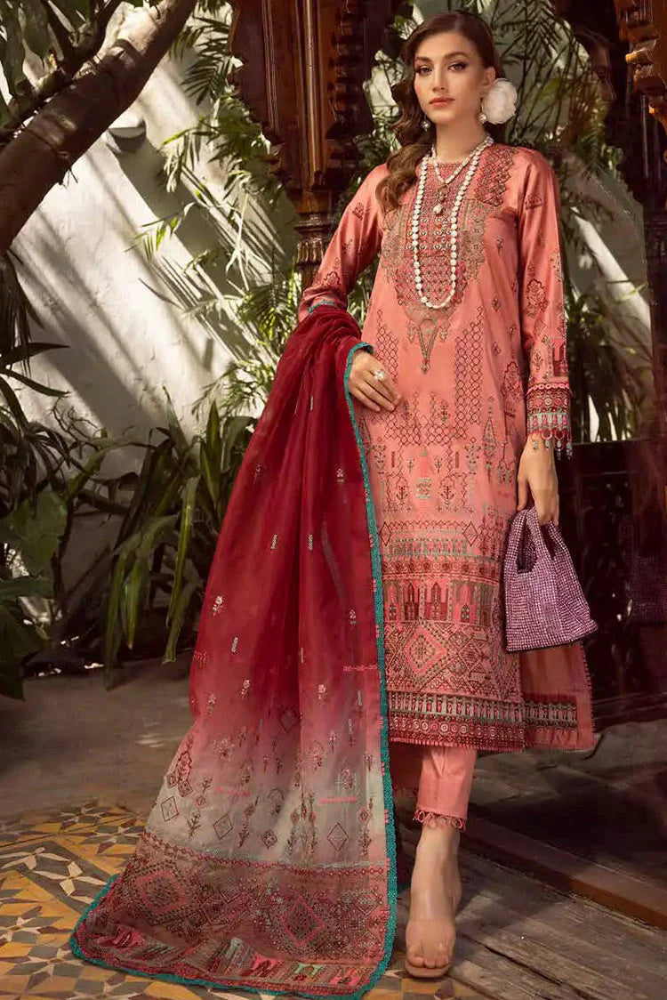 MUSCARI SATIN EMBROIDERED COLLECTION -MSEC-891