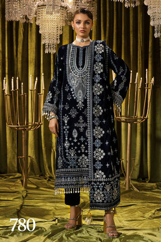 SHAISTA EMBROIDERED VELVET COLLECTION D-780