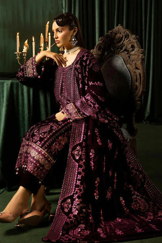 SHAISTA EMBROIDERED VELVET COLLECTION D-781
