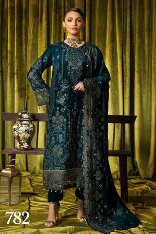 SHAISTA EMBROIDERED VELVET COLLECTION D-782