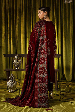 SHAISTA EMBROIDERED VELVET COLLECTION D-785