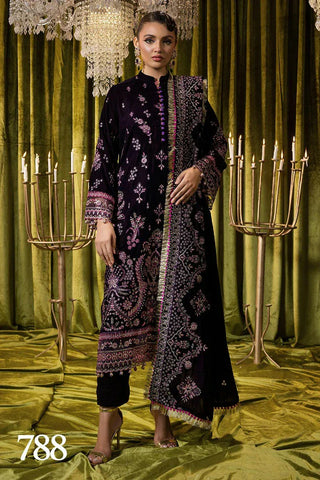 SHAISTA EMBROIDERED VELVET COLLECTION D-788