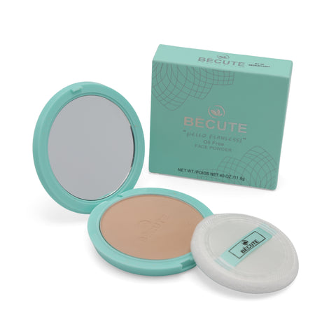 BECUTE HELLO FLAWLESS OIL FREE FACE POWDER 8G-BC-04-NATURAL
