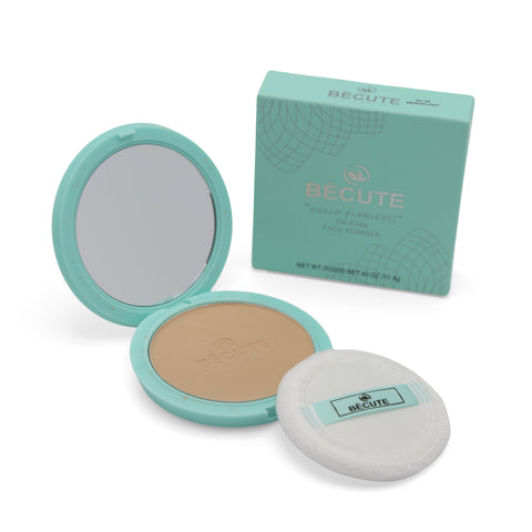 BECUTE HELLO FLAWLESS OIL FREE FACE POWDER 8G-BC-10-SOFT BEIGE