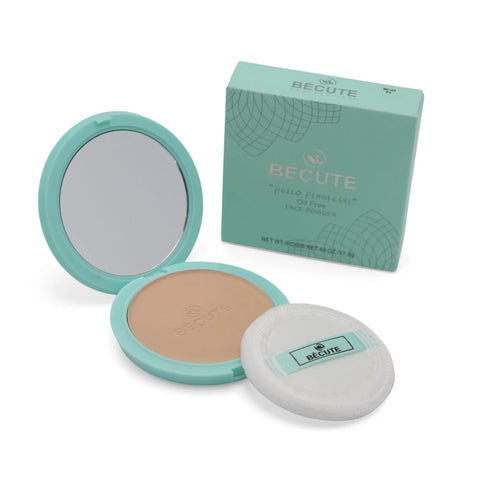 BECUTE HELLO FLAWLESS OIL FREE FACE POWDER 8G-BC-06 MEDIUM LIGHT